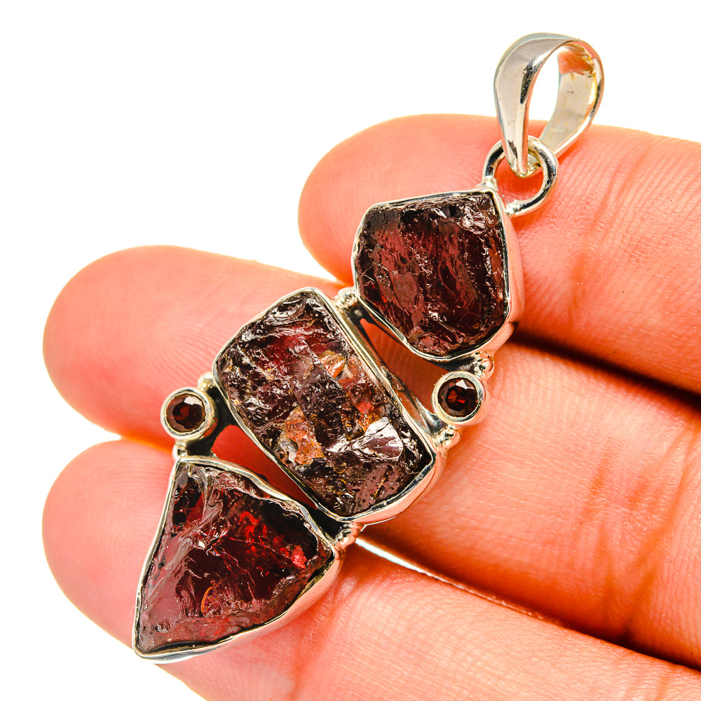 Garnet Pendants handcrafted by Ana Silver Co - PD6699