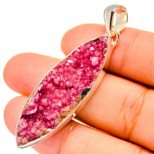 Cobalto Calcite Druzy Pendants handcrafted by Ana Silver Co - PD6701