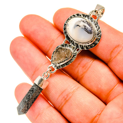 Dendritic Opal Pendants handcrafted by Ana Silver Co - PD6715