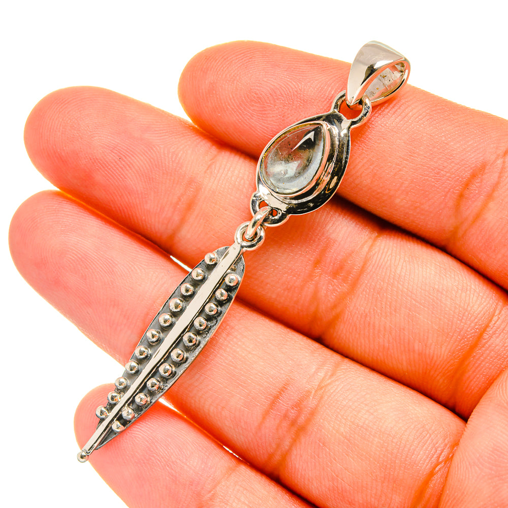 Aquamarine Pendants handcrafted by Ana Silver Co - PD6716