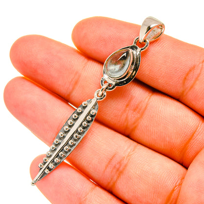 Aquamarine Pendants handcrafted by Ana Silver Co - PD6716