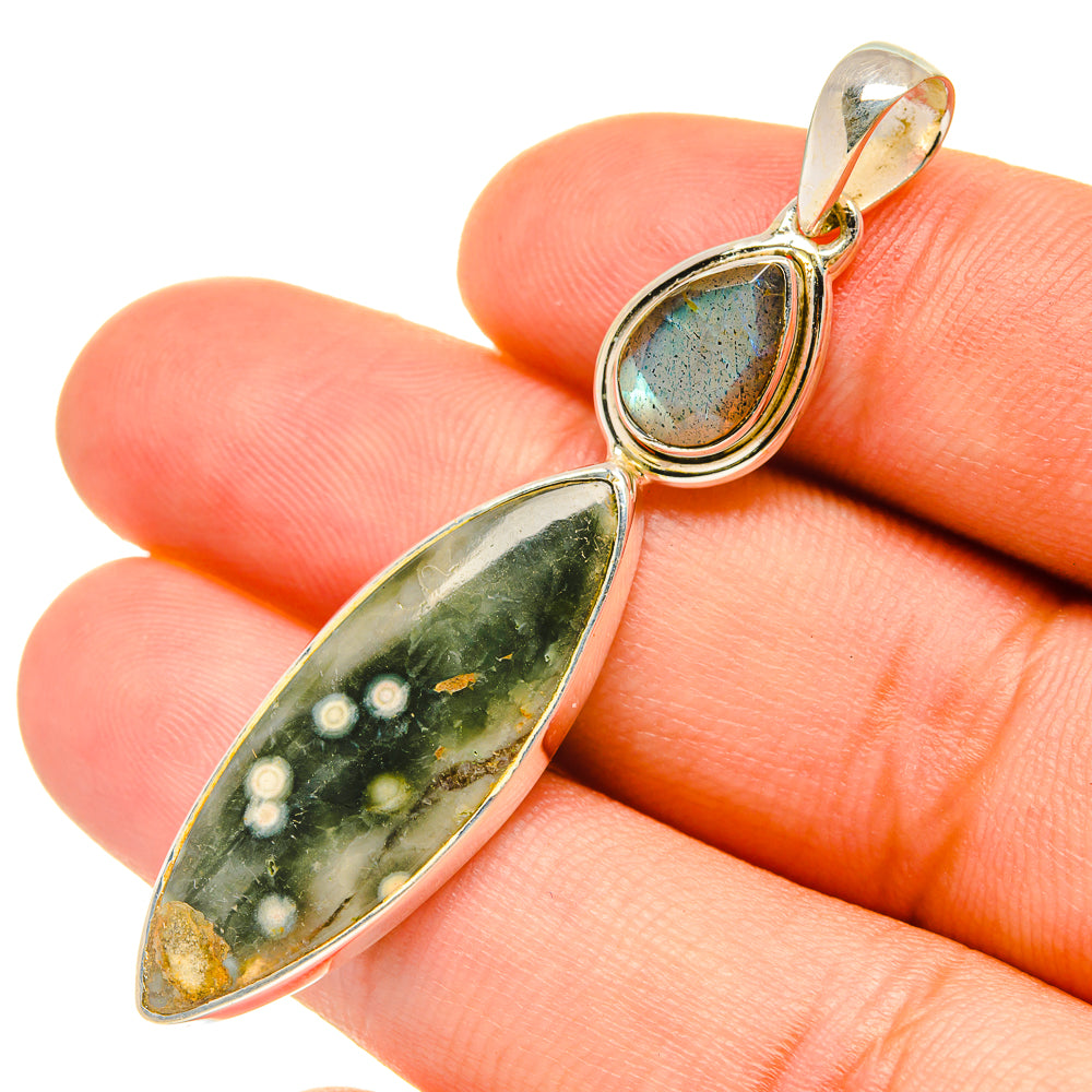 Ocean Jasper Pendants handcrafted by Ana Silver Co - PD6718