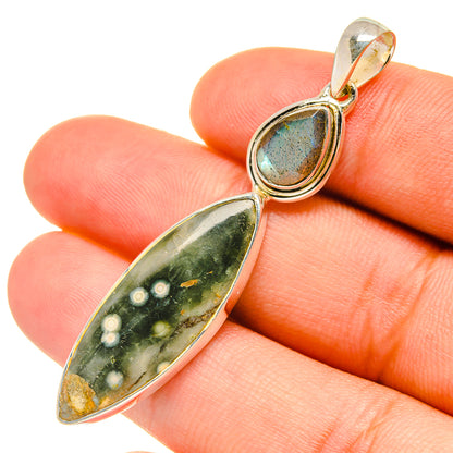 Ocean Jasper Pendants handcrafted by Ana Silver Co - PD6718