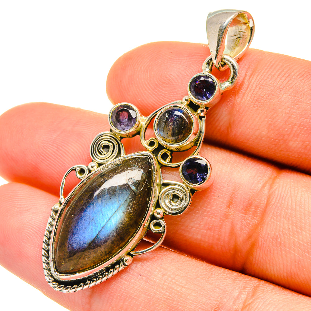 Labradorite Pendants handcrafted by Ana Silver Co - PD6719
