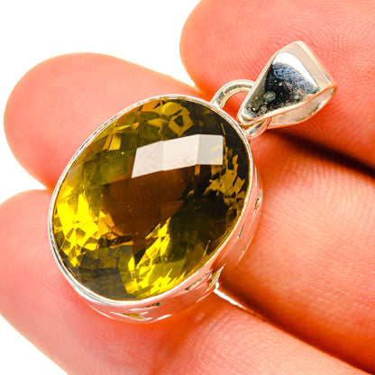 Olive Quartz Pendants handcrafted by Ana Silver Co - PD6725
