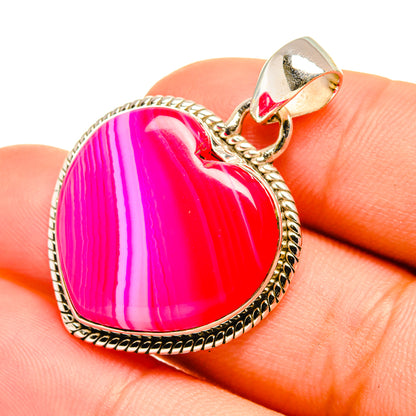 Pink Botswana Agate Pendants handcrafted by Ana Silver Co - PD6735