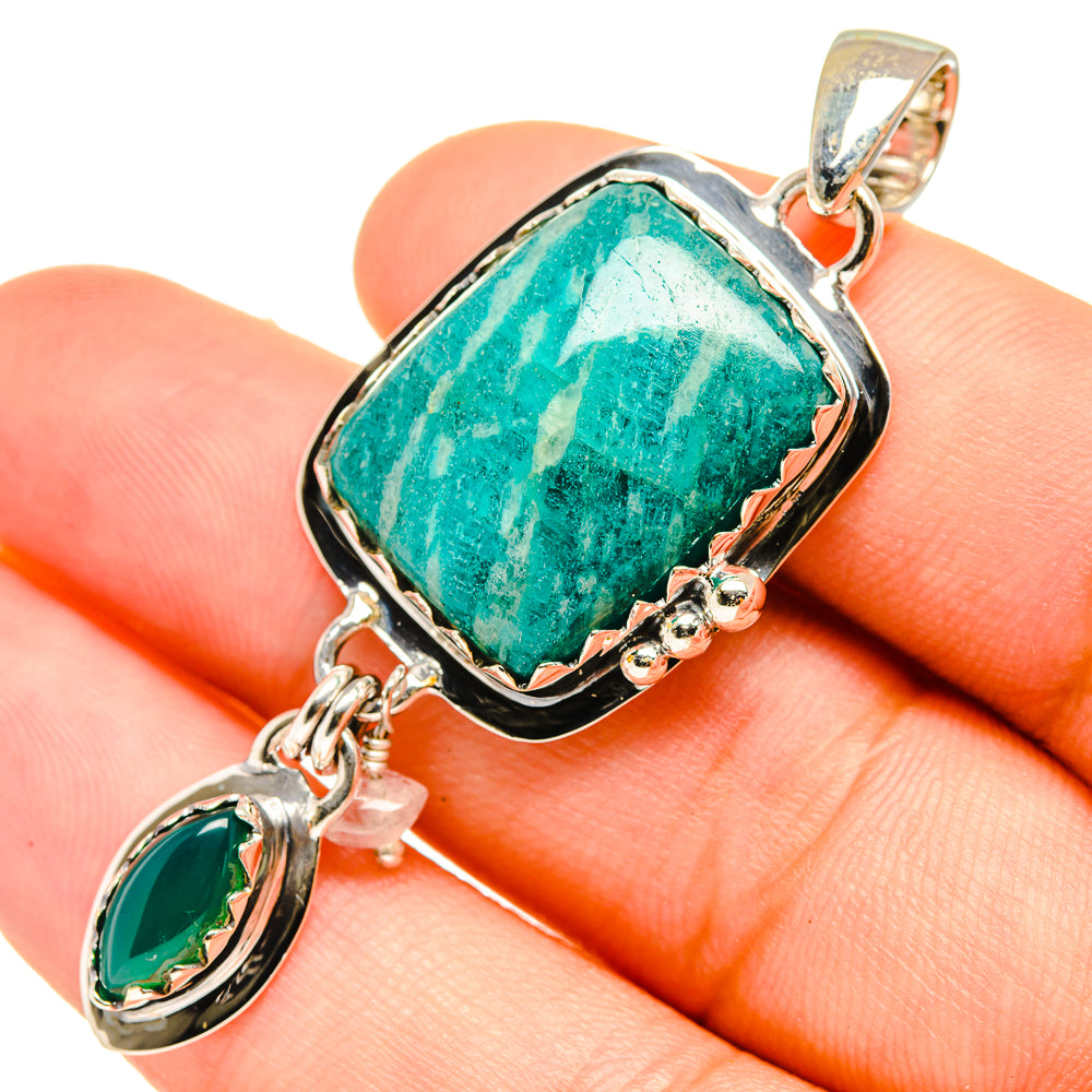 Amazonite Pendants handcrafted by Ana Silver Co - PD6739