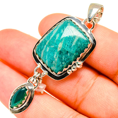 Amazonite Pendants handcrafted by Ana Silver Co - PD6739