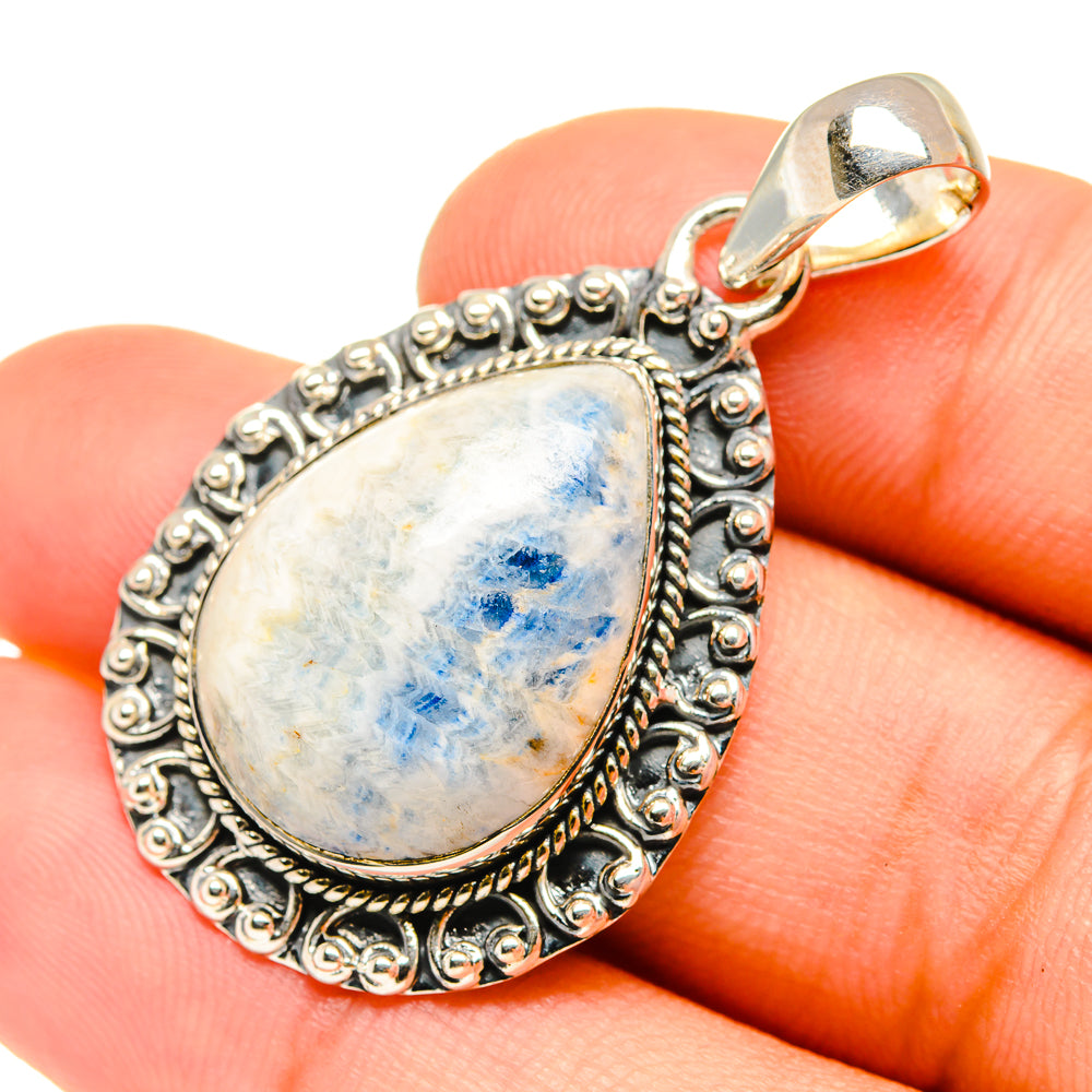 Blue Scheelite Pendants handcrafted by Ana Silver Co - PD6742