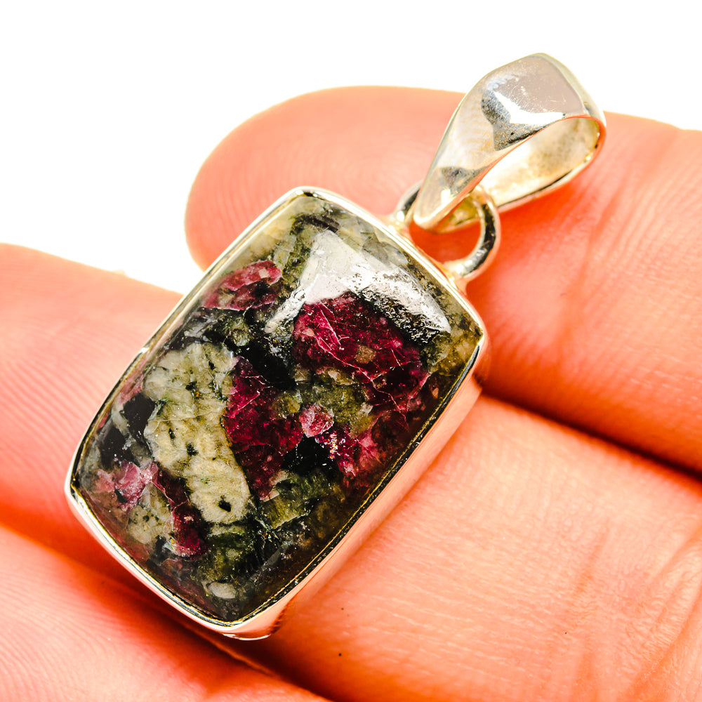 Russian Eudialyte Pendants handcrafted by Ana Silver Co - PD6743