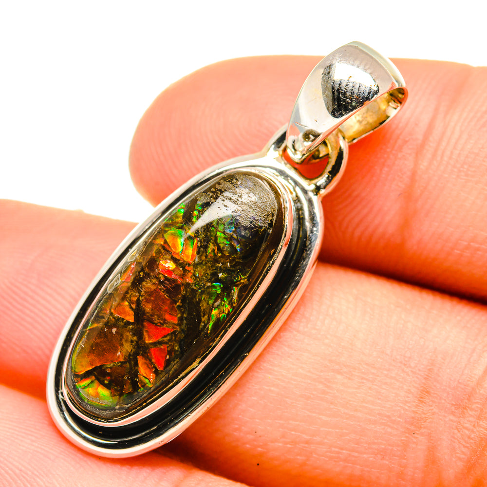 Ammolite Pendants handcrafted by Ana Silver Co - PD6745