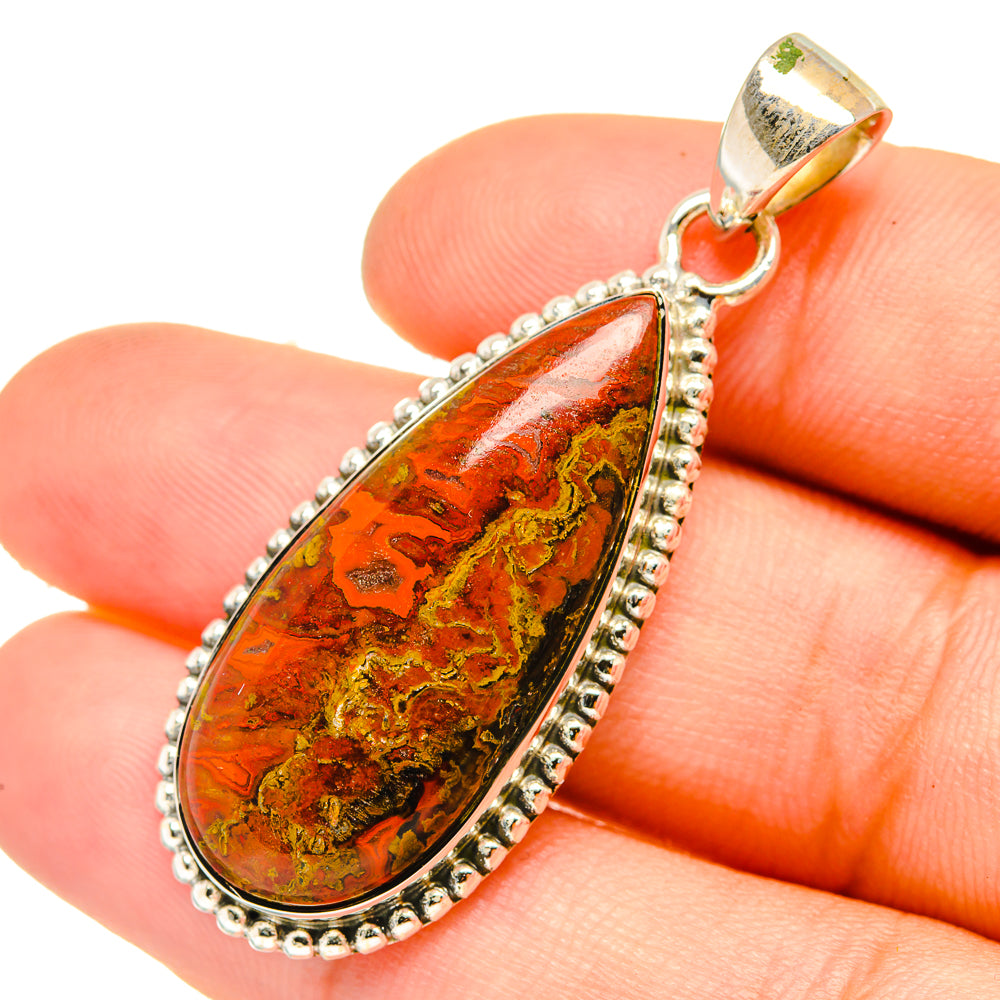 Moroccan Agate Pendants handcrafted by Ana Silver Co - PD6760