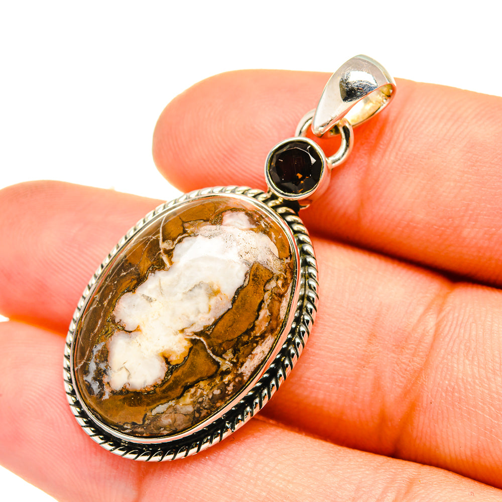 Peanut Wood Jasper Pendants handcrafted by Ana Silver Co - PD6766