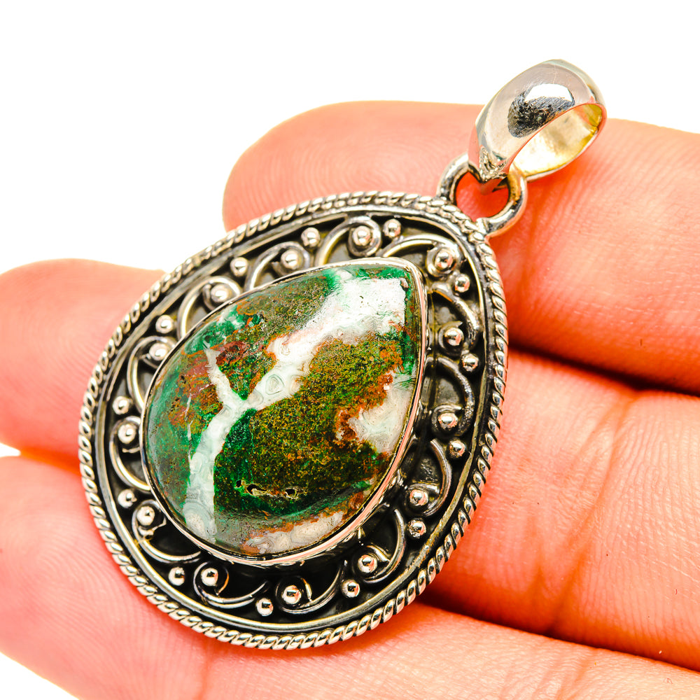 Chrysocolla Pendants handcrafted by Ana Silver Co - PD6769
