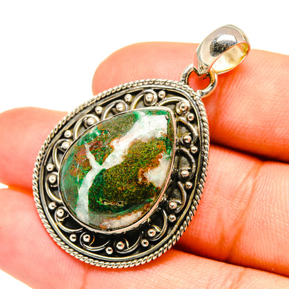 Chrysocolla Pendants handcrafted by Ana Silver Co - PD6769