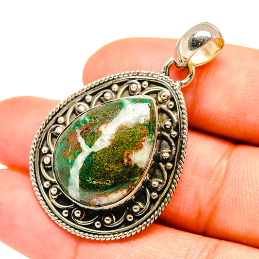 Chrysocolla Pendants handcrafted by Ana Silver Co - PD6769
