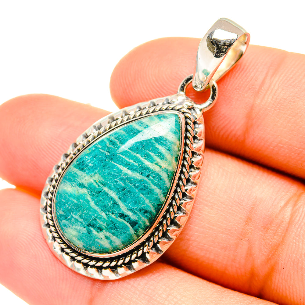 Amazonite Pendants handcrafted by Ana Silver Co - PD6773