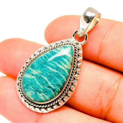 Amazonite Pendants handcrafted by Ana Silver Co - PD6773