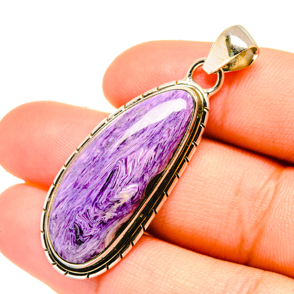 Charoite Pendants handcrafted by Ana Silver Co - PD6774