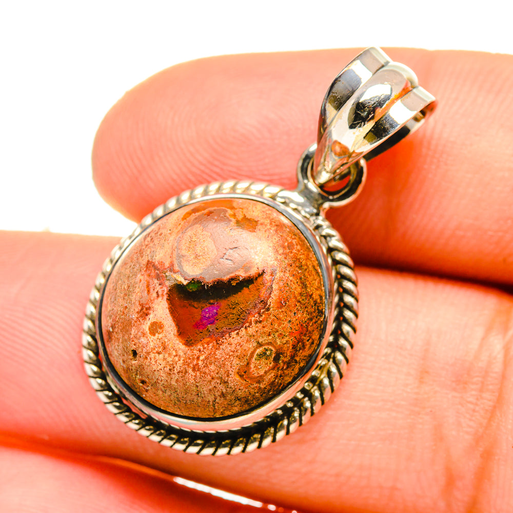 Mexican Fire Opal Pendants handcrafted by Ana Silver Co - PD6776