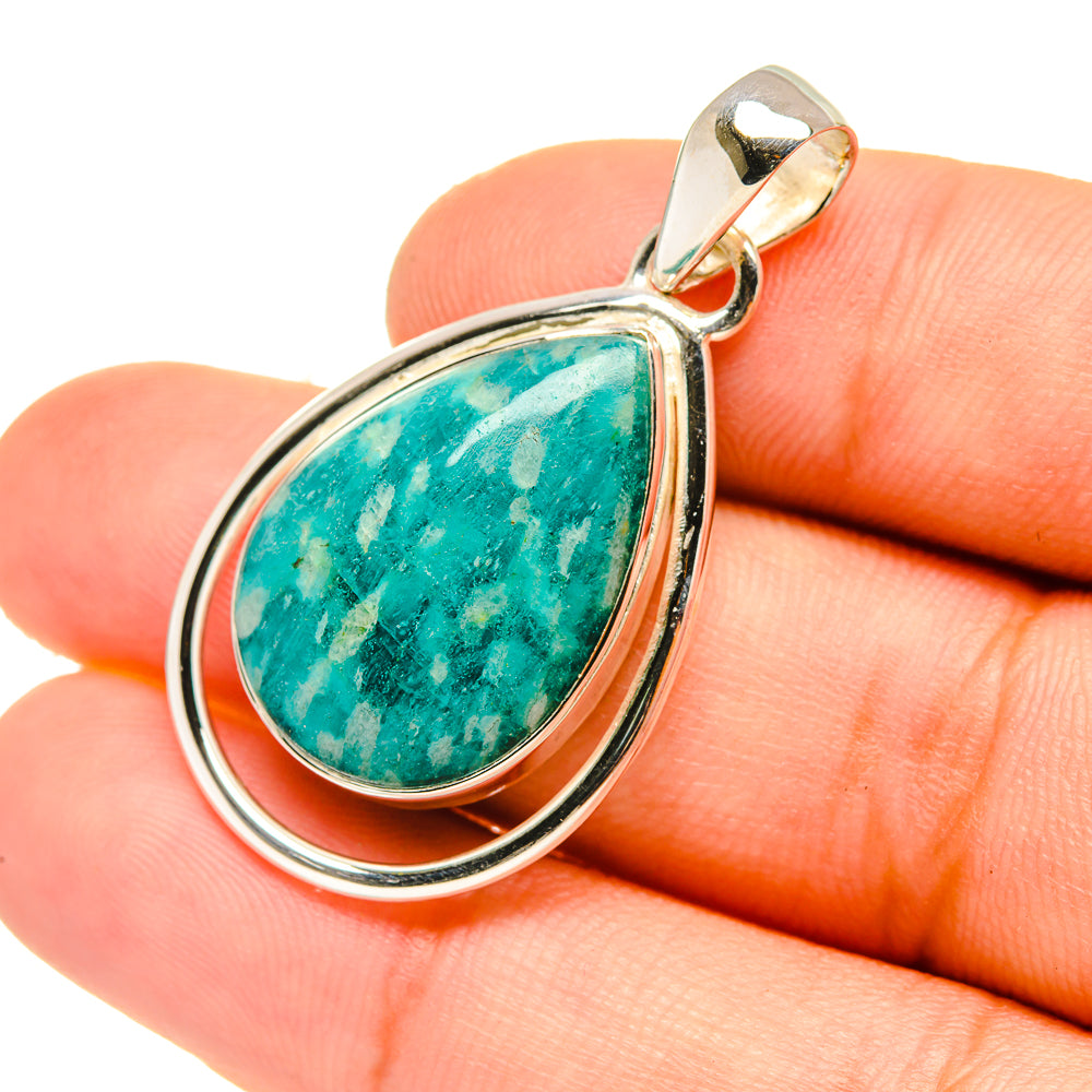 Amazonite Pendants handcrafted by Ana Silver Co - PD6781