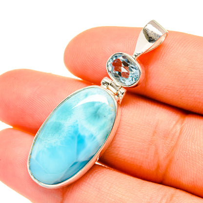 Larimar Pendants handcrafted by Ana Silver Co - PD6782