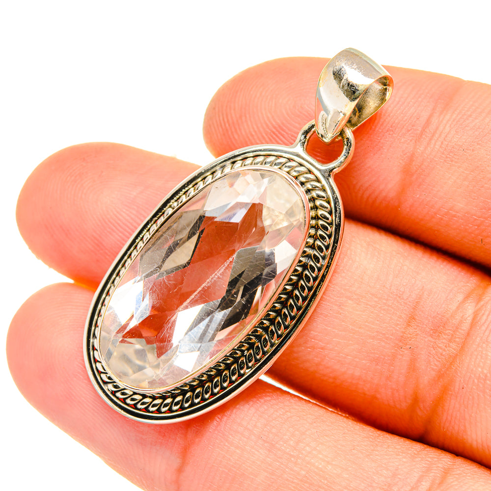 White Quartz Pendants handcrafted by Ana Silver Co - PD6786