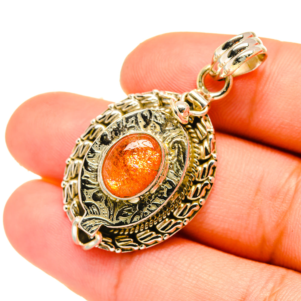Sunstone Pendants handcrafted by Ana Silver Co - PD6789