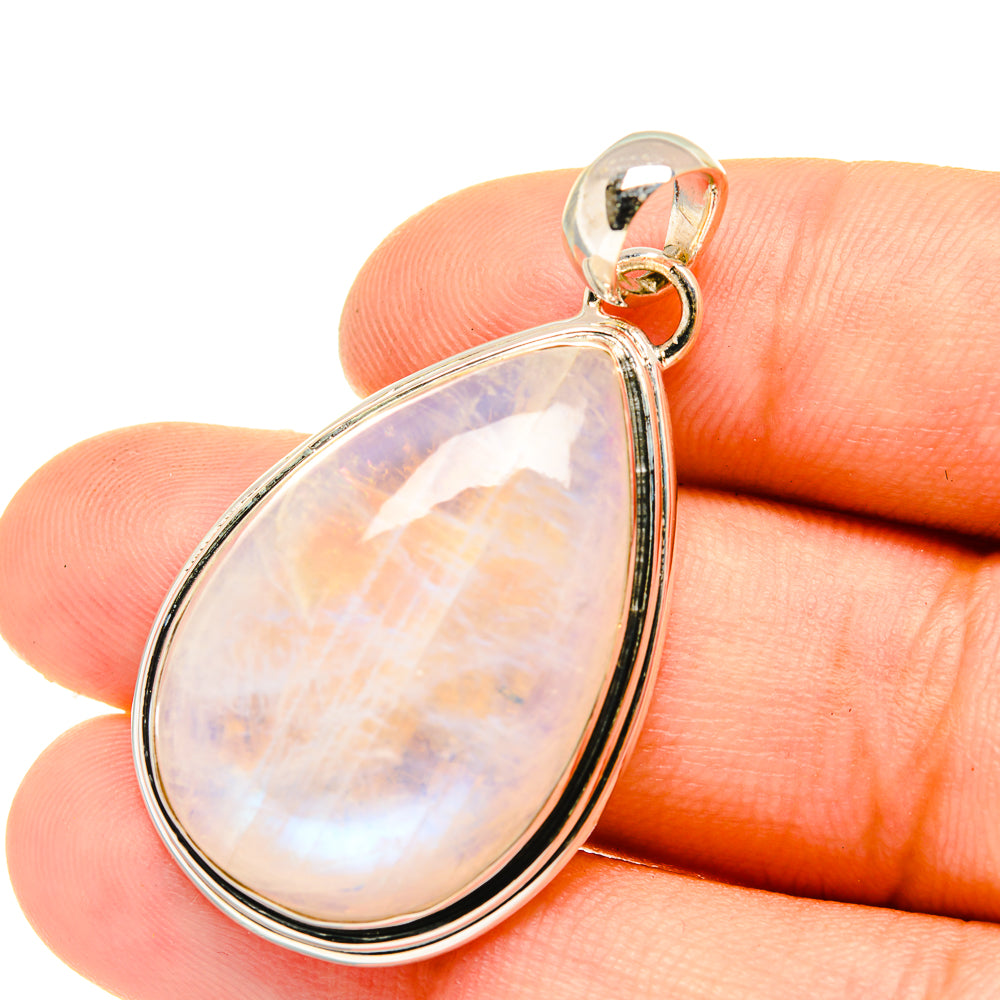 Rainbow Moonstone Pendants handcrafted by Ana Silver Co - PD6793