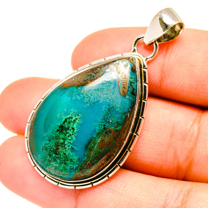 Chrysocolla Pendants handcrafted by Ana Silver Co - PD6800