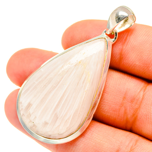 White Scolecite Pendants handcrafted by Ana Silver Co - PD6805
