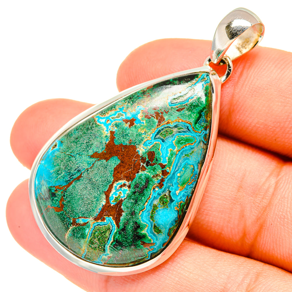 Chrysocolla Pendants handcrafted by Ana Silver Co - PD6807