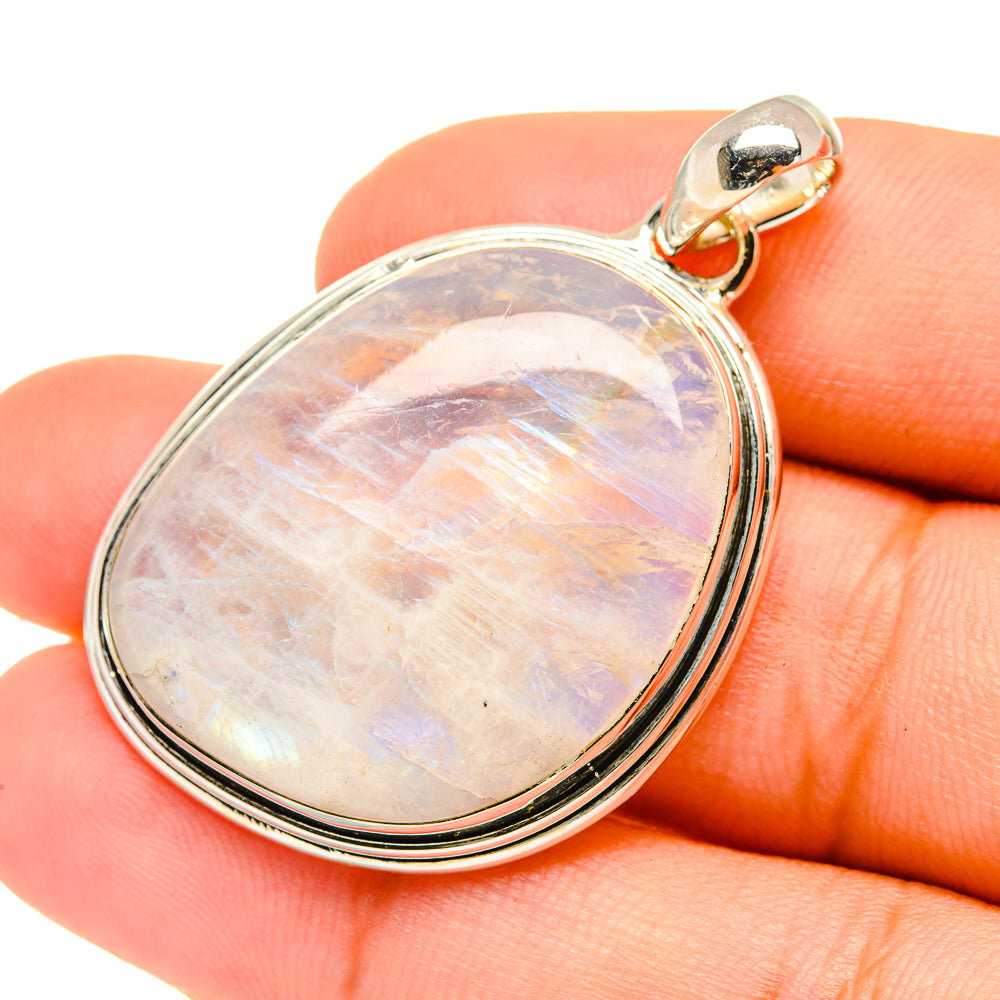 Rainbow Moonstone Pendants handcrafted by Ana Silver Co - PD6811