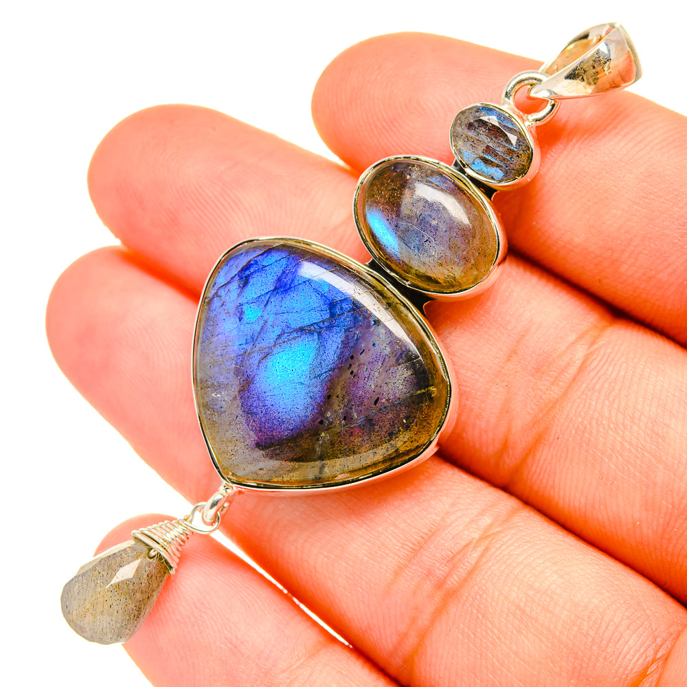 Labradorite Pendants handcrafted by Ana Silver Co - PD6812