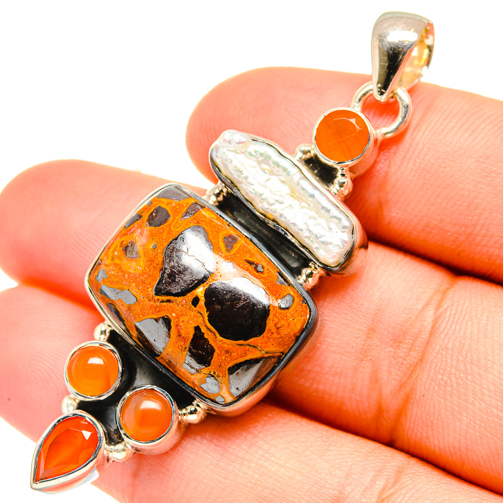 Bauxite Pendants handcrafted by Ana Silver Co - PD6816