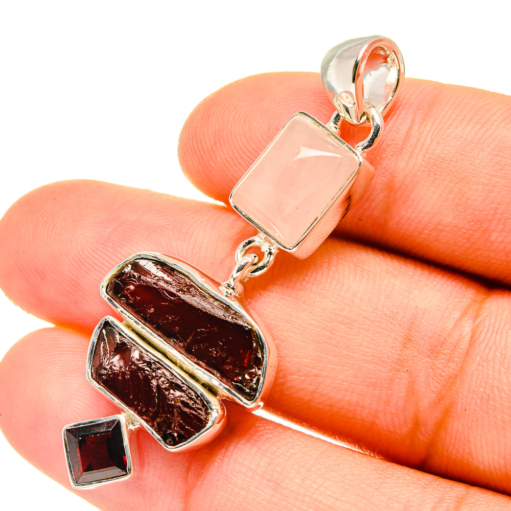 Garnet Pendants handcrafted by Ana Silver Co - PD6823