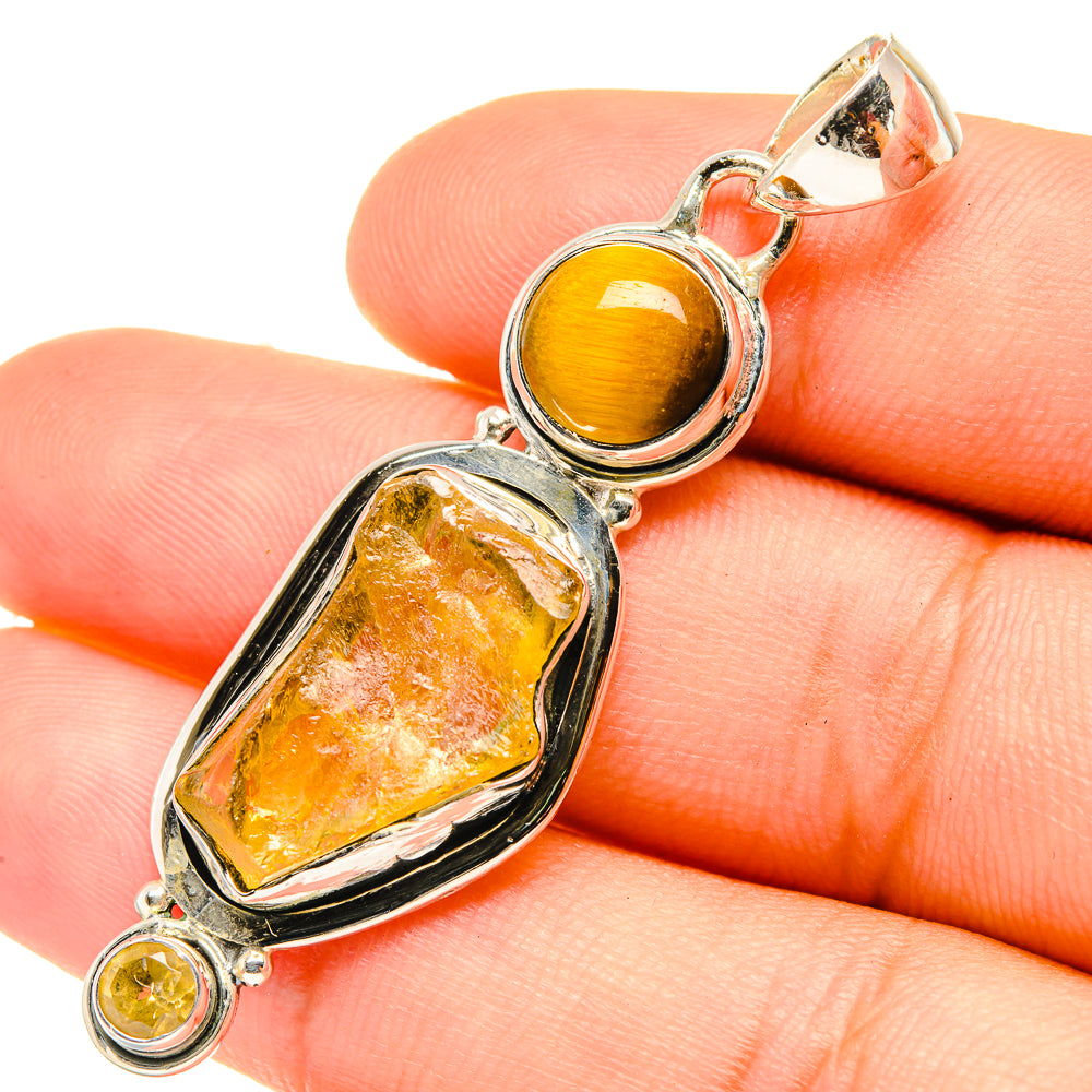 Citrine Pendants handcrafted by Ana Silver Co - PD6833