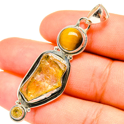 Citrine Pendants handcrafted by Ana Silver Co - PD6833