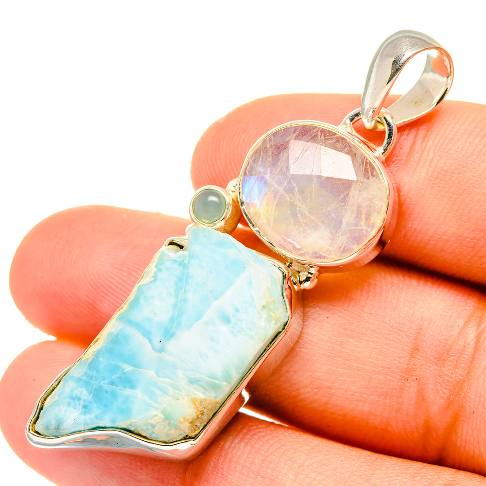 Larimar Pendants handcrafted by Ana Silver Co - PD6840
