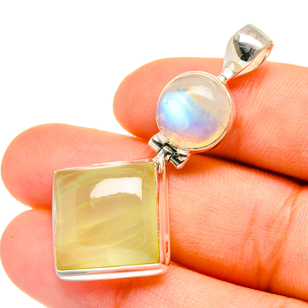Prehnite Pendants handcrafted by Ana Silver Co - PD6841