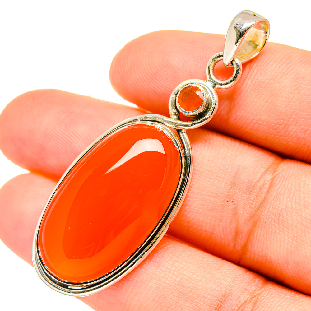 Carnelian Pendants handcrafted by Ana Silver Co - PD6845