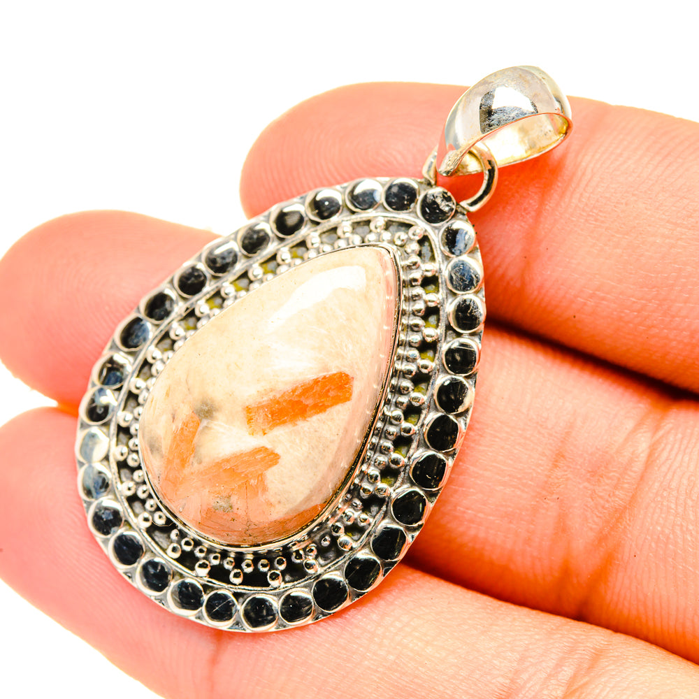 Scolecite Pendants handcrafted by Ana Silver Co - PD6855