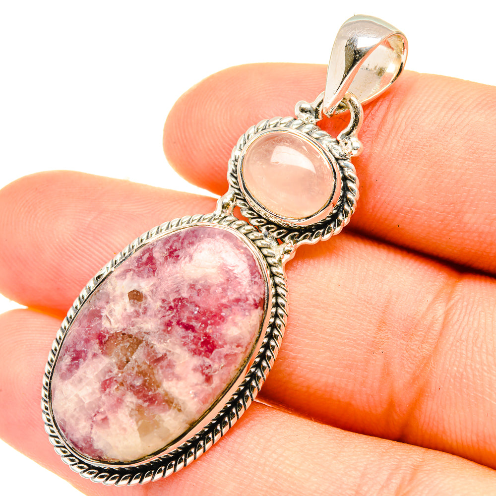 Lepidolite Pendants handcrafted by Ana Silver Co - PD6856