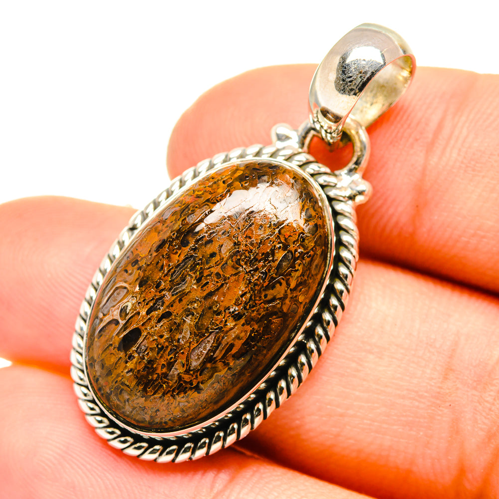 Dinosaur Bone Pendants handcrafted by Ana Silver Co - PD6861