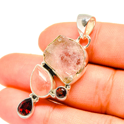 Rose Quartz Pendants handcrafted by Ana Silver Co - PD6863
