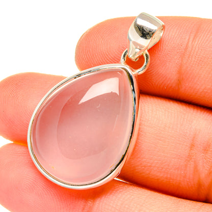 Rose Quartz Pendants handcrafted by Ana Silver Co - PD6865