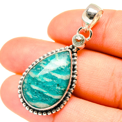 Amazonite Pendants handcrafted by Ana Silver Co - PD6870