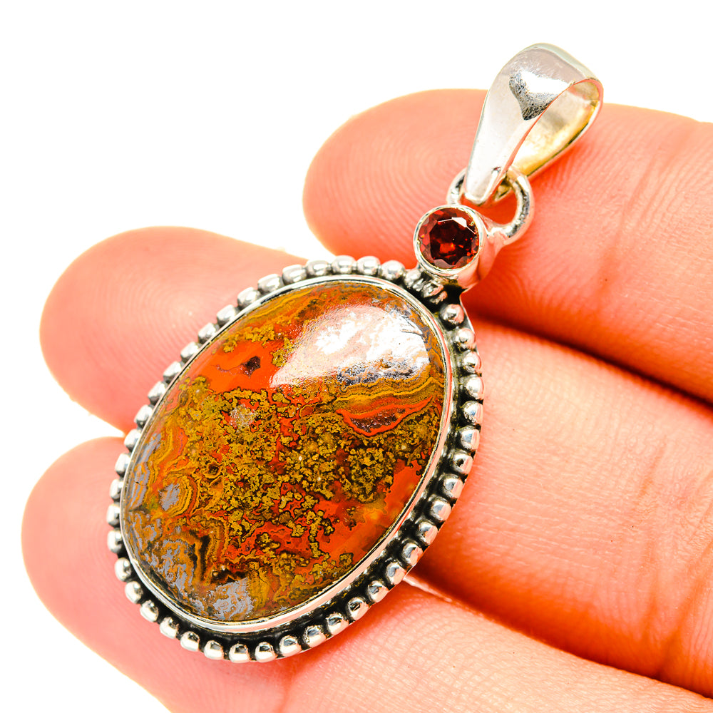 Moroccan Agate Pendants handcrafted by Ana Silver Co - PD6876