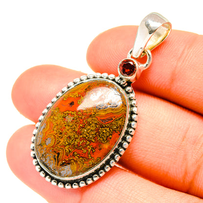 Moroccan Agate Pendants handcrafted by Ana Silver Co - PD6876