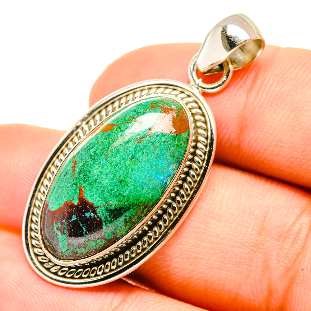 Chrysocolla Pendants handcrafted by Ana Silver Co - PD6877